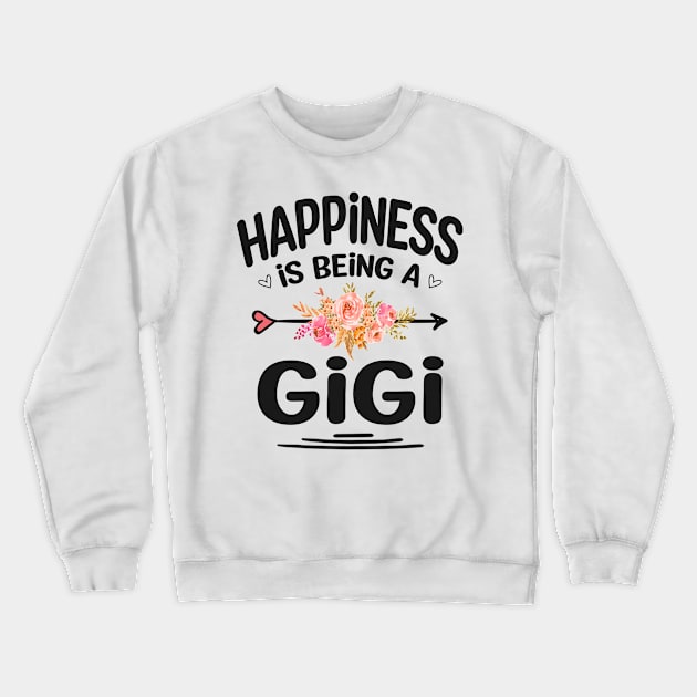 Gigi happiness is being a gigi Crewneck Sweatshirt by Bagshaw Gravity